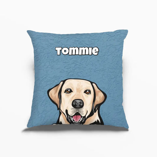 Gepersonaliseerd huisdier kussensloop - Cartoon huisdier + tekst - Voeg tot 4 huisdieren toe