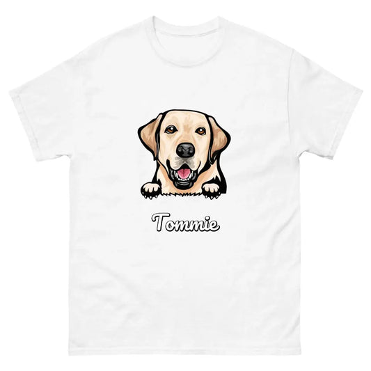 Gepersonaliseerd T-shirt - Cartoon Huisdier + naam - Iedereen Blij