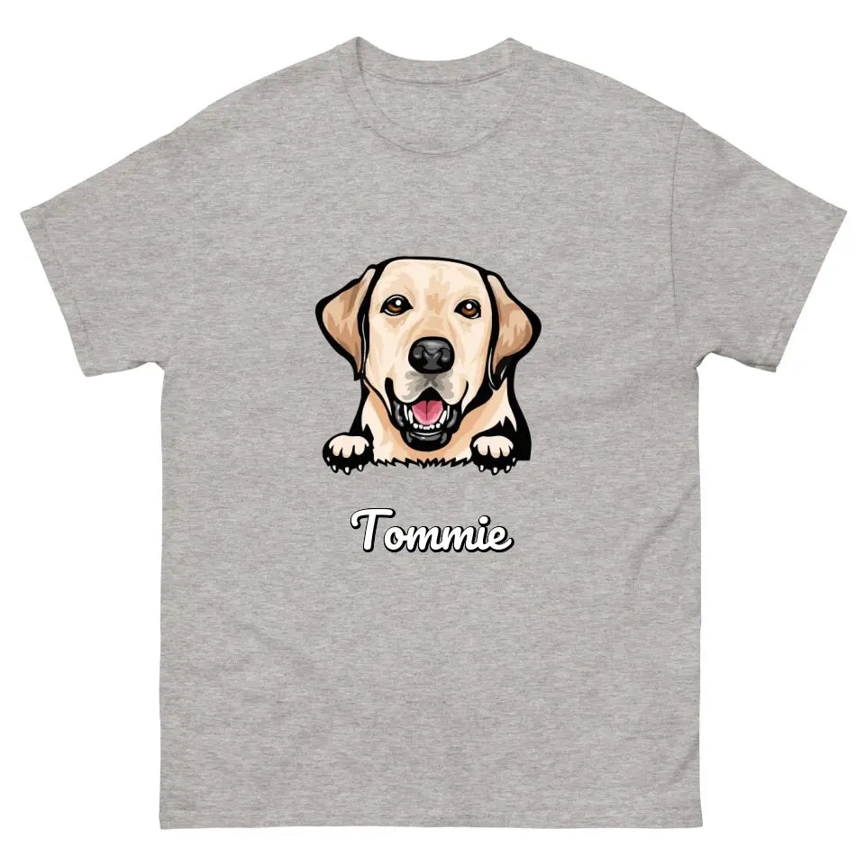 Gepersonaliseerd T-shirt - Cartoon Huisdier + naam - Iedereen Blij