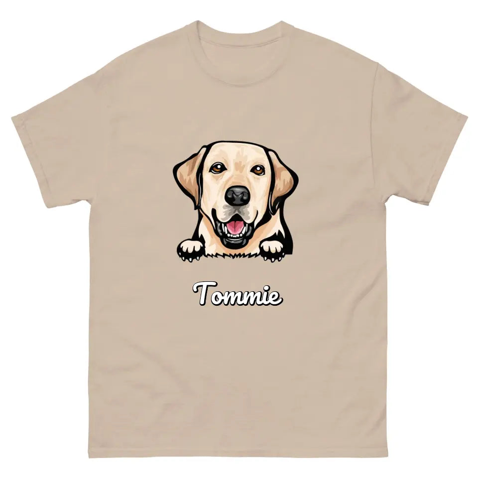 Gepersonaliseerd T-shirt - Cartoon Huisdier + naam - Iedereen Blij