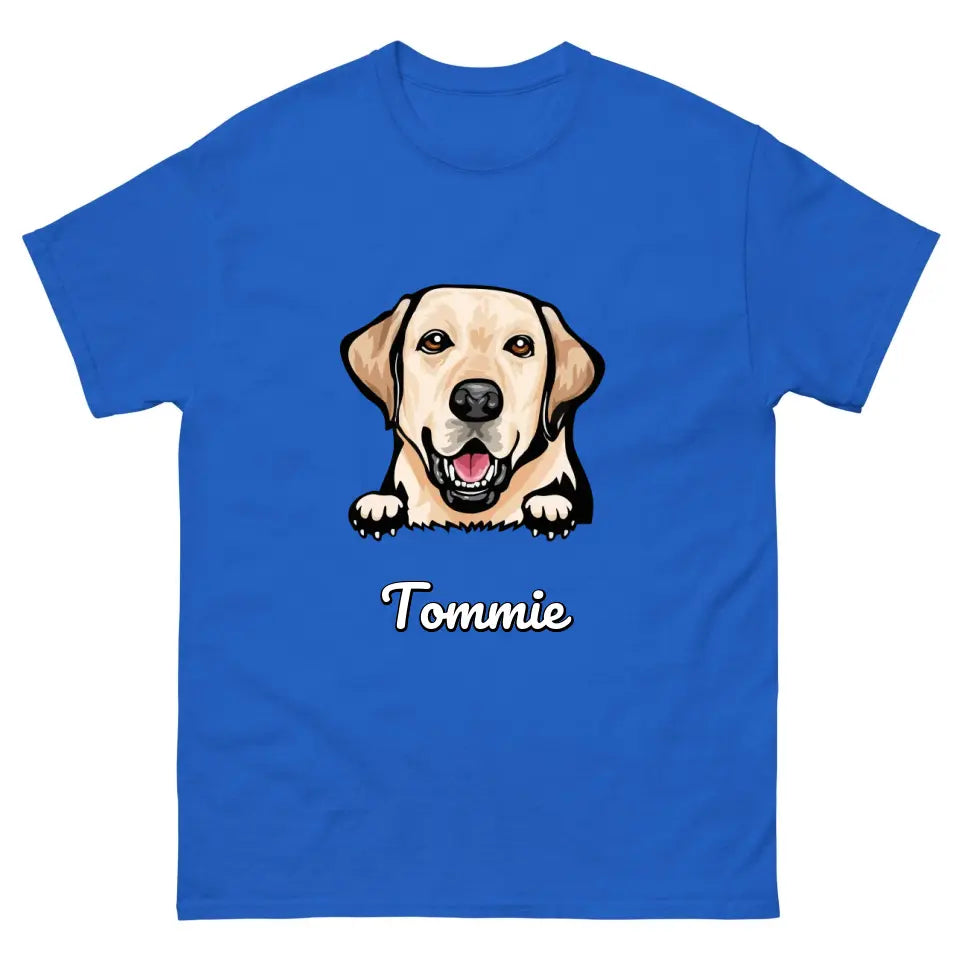 Gepersonaliseerd T-shirt - Cartoon Huisdier + naam - Iedereen Blij