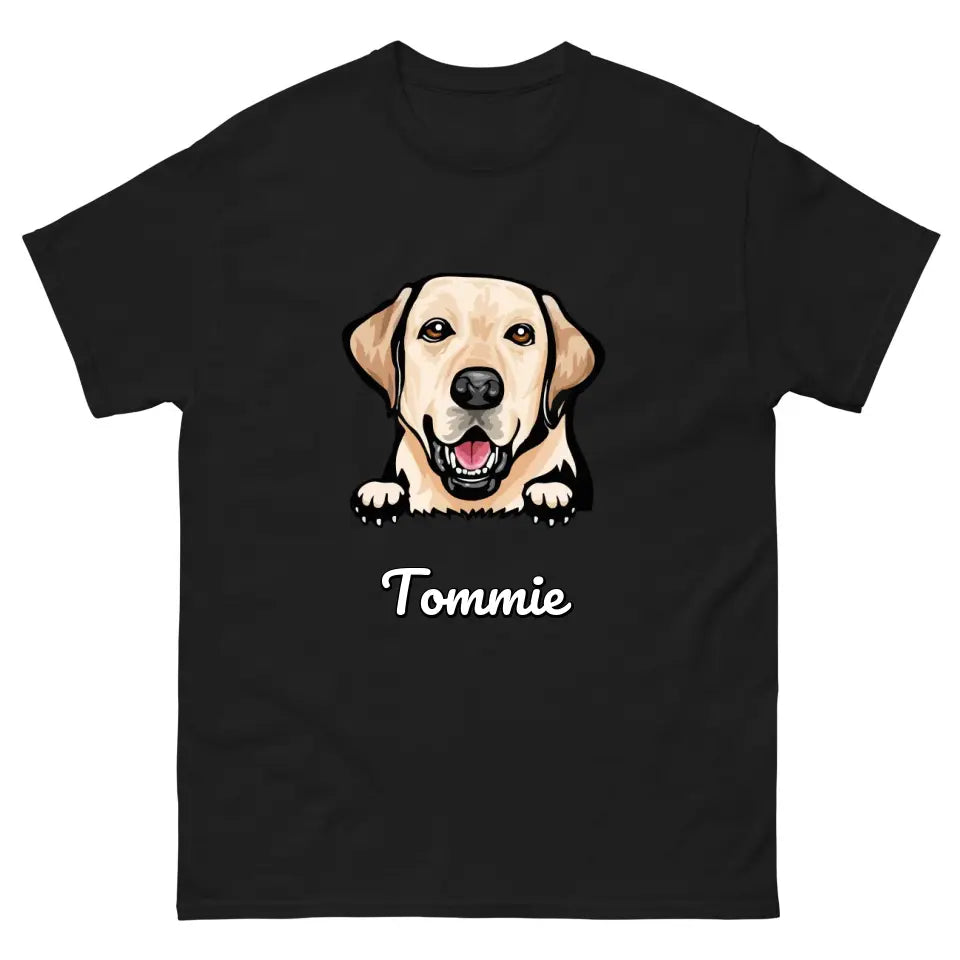 Gepersonaliseerd T-shirt - Cartoon Huisdier + naam - Iedereen Blij
