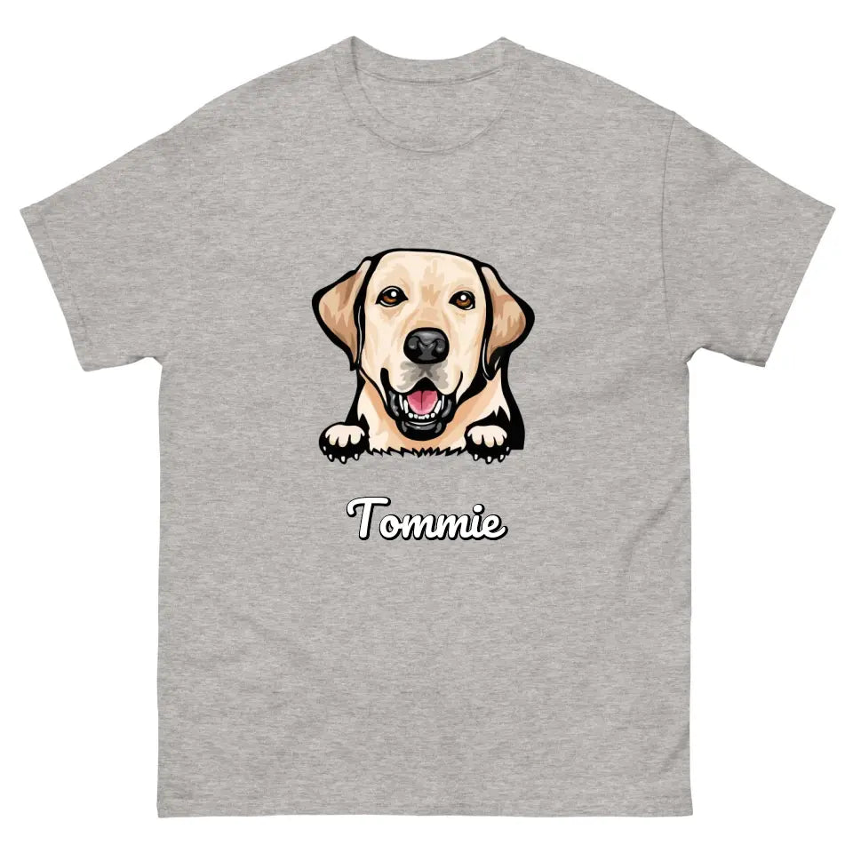 Gepersonaliseerd T-shirt - Cartoon Huisdier + naam - Iedereen Blij
