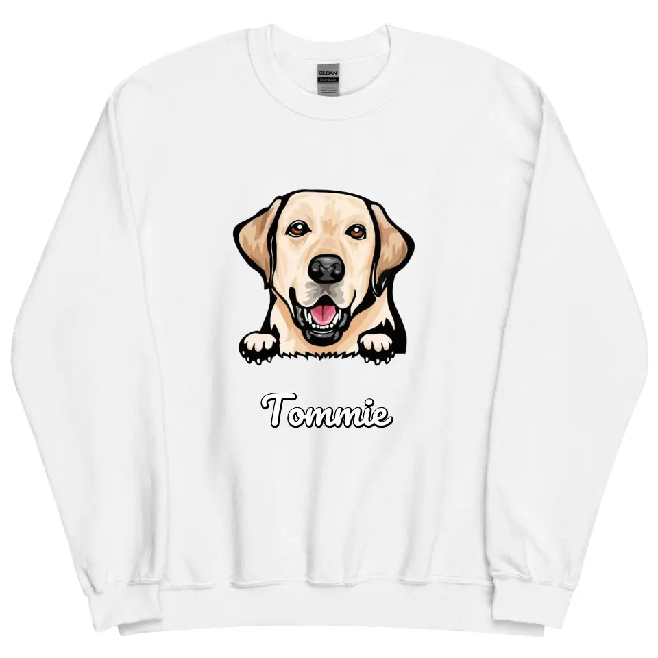 Gepersonaliseerd Sweater - Cartoon Huisdier + naam
