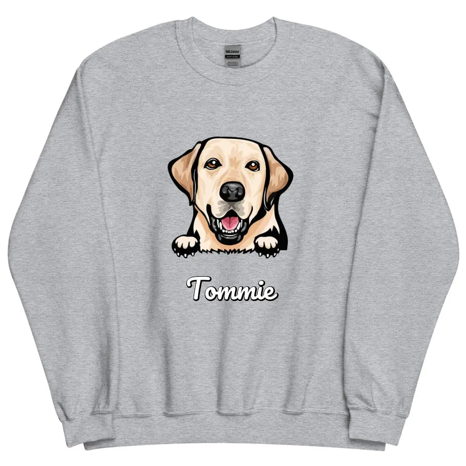 Gepersonaliseerd Sweater - Cartoon Huisdier + naam