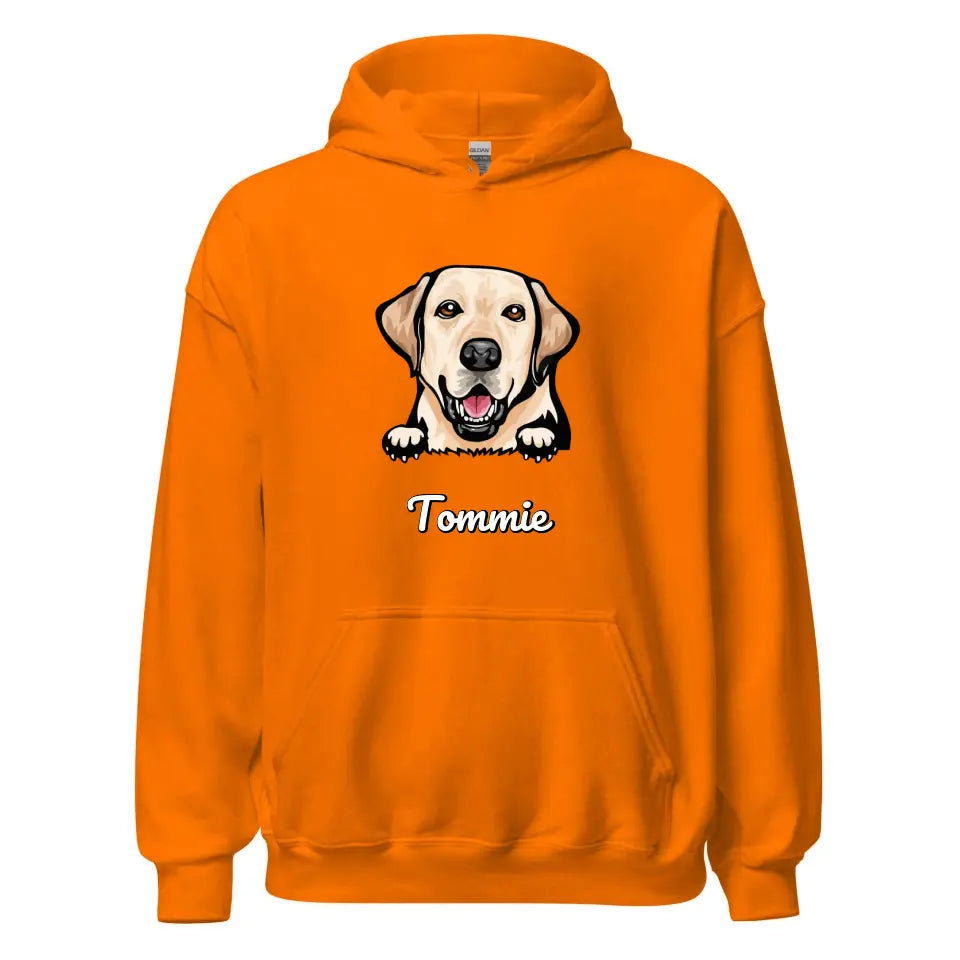 Gepersonaliseerde hoodie  - Cartoon Huisdier + naam - Iedereen Blij