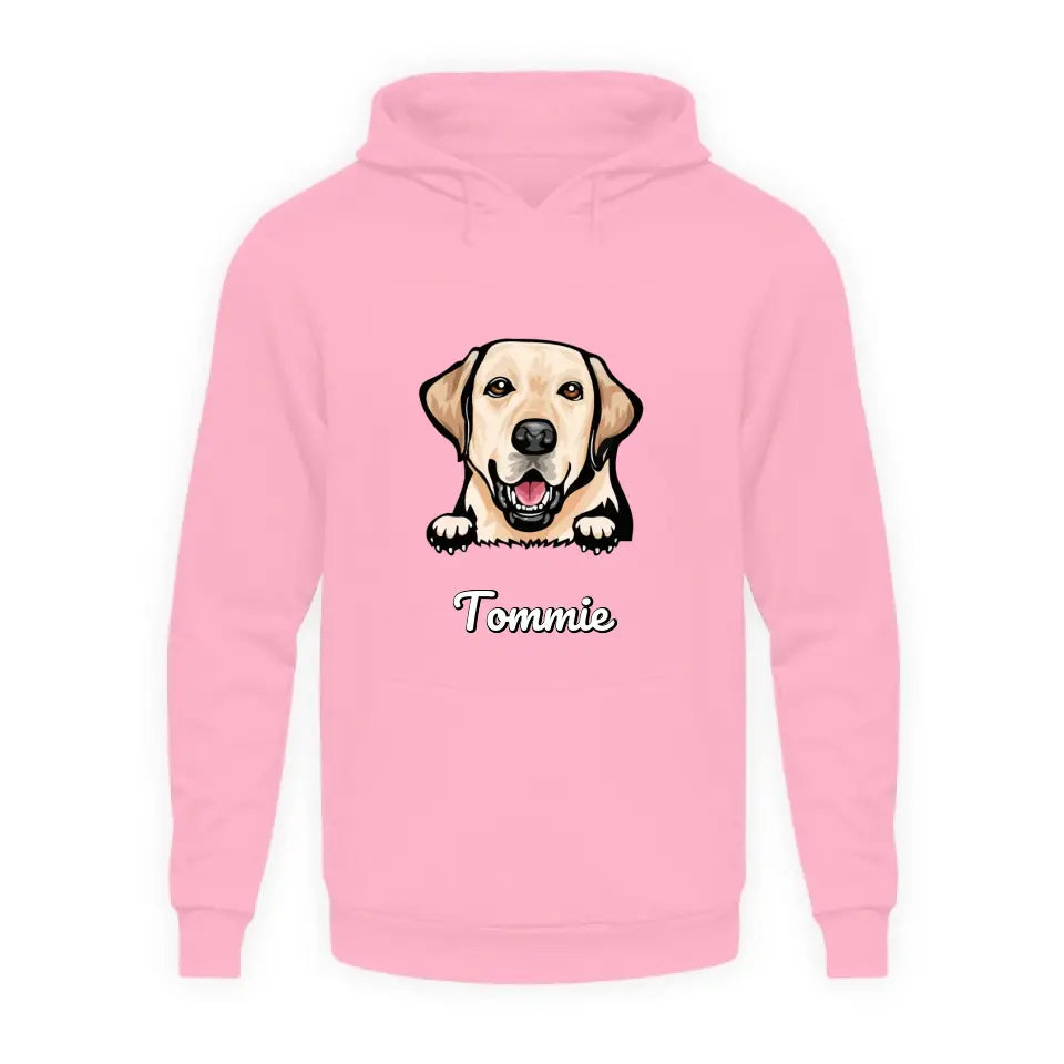 Gepersonaliseerde hoodie  - Cartoon Huisdier + naam - Iedereen Blij