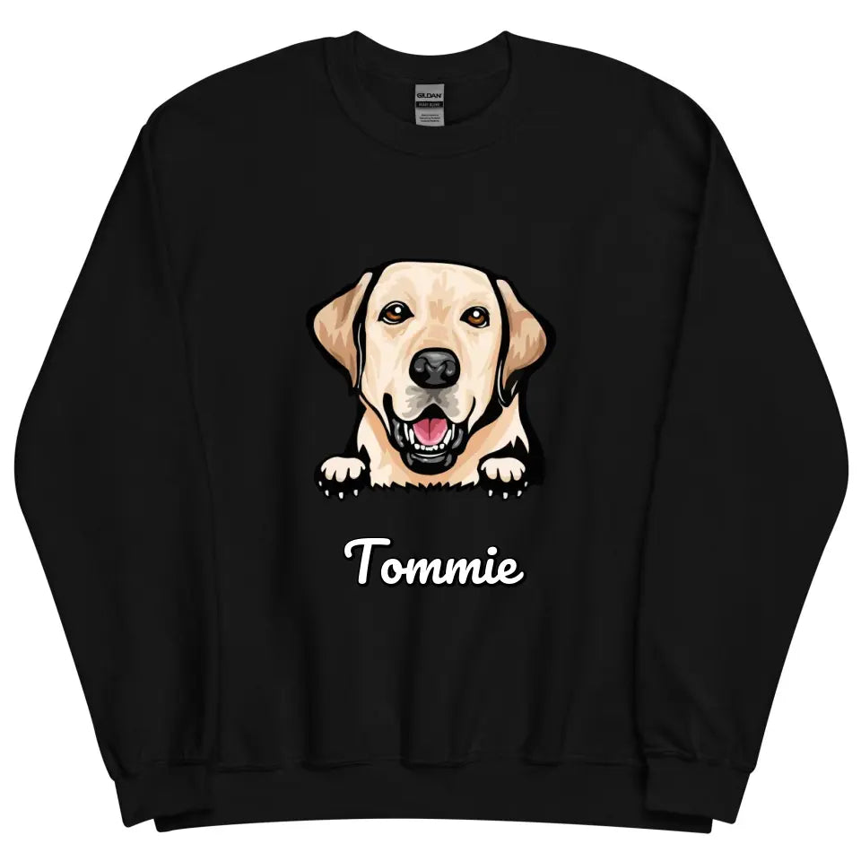 Gepersonaliseerd Sweater - Cartoon Huisdier + naam