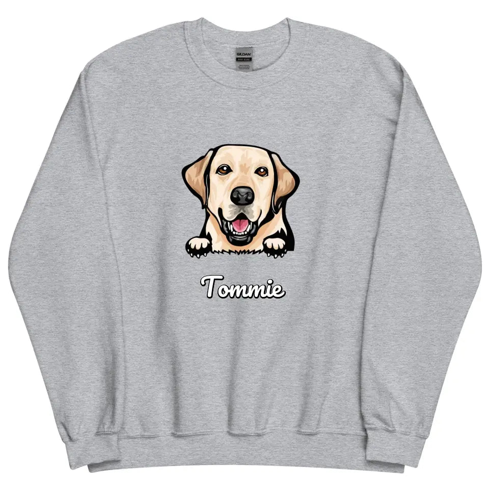 Gepersonaliseerd Sweater - Cartoon Huisdier + naam