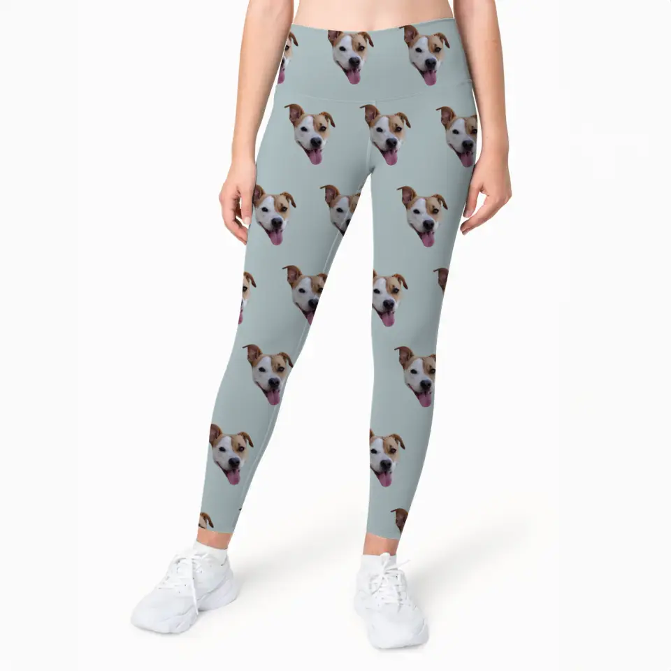 Gepersonaliseerde legging met je eigen huisdier erop - Voeg zelf foto's toe - Iedereen Blij