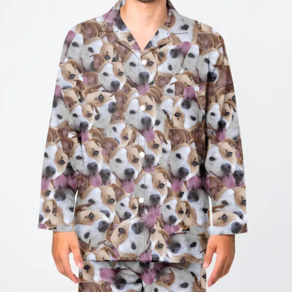 Gepersonaliseerde pyjama met oneindig keer je huisdier