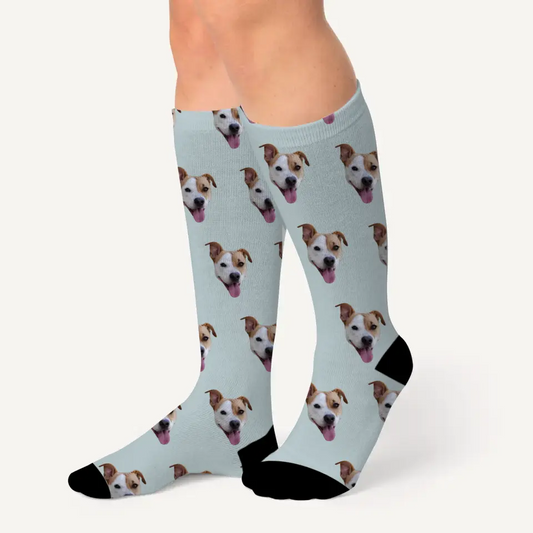 Gepersonaliseerde sokken met je huisdier(en) erop - Voeg zelf foto's toe!