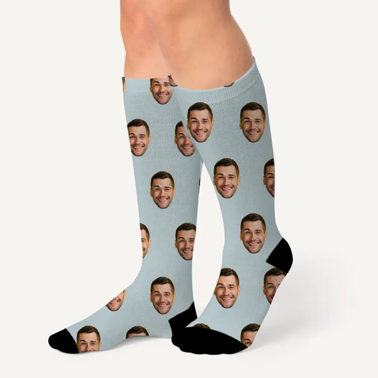 Gepersonaliseerde sokken met je favoriete persoon erop - Voeg zelf foto's toe!