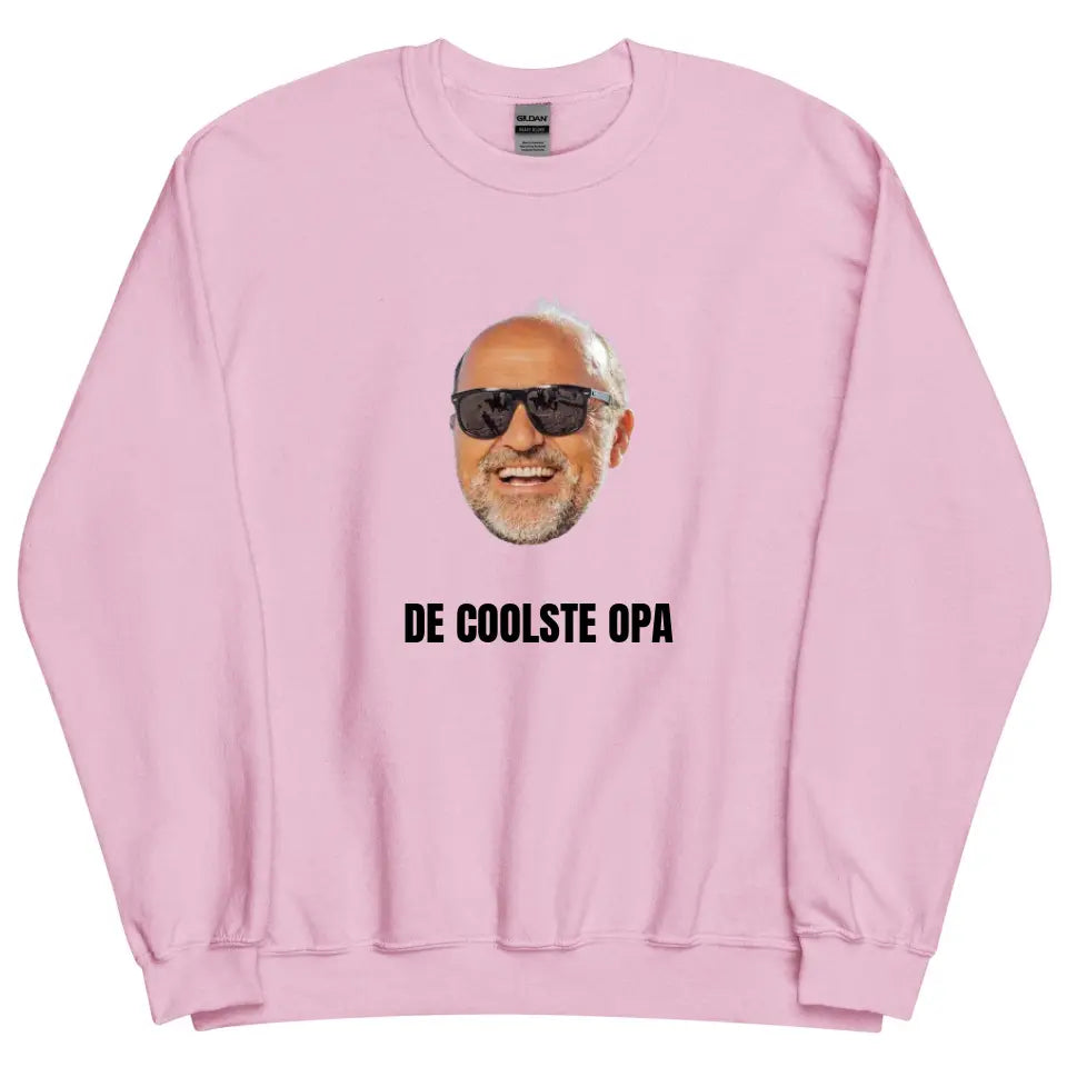 Gepersonaliseerde sweater - Foto van gezicht + eigen tekst - Iedereen Blij