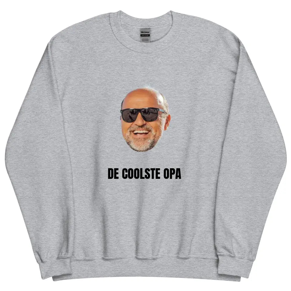 Gepersonaliseerde sweater - Foto van gezicht + eigen tekst - Iedereen Blij
