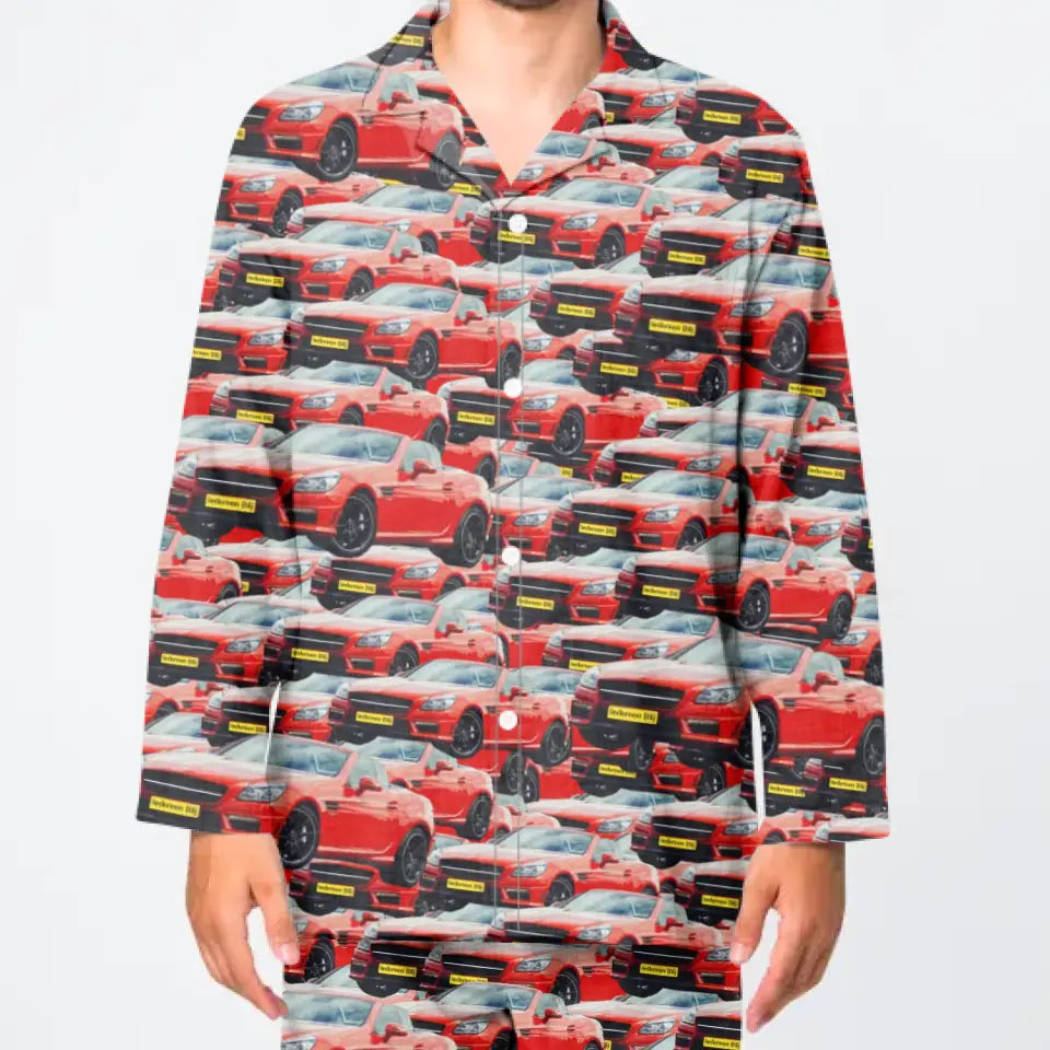 Gepersonaliseerde pyjama met oneindig keer je auto