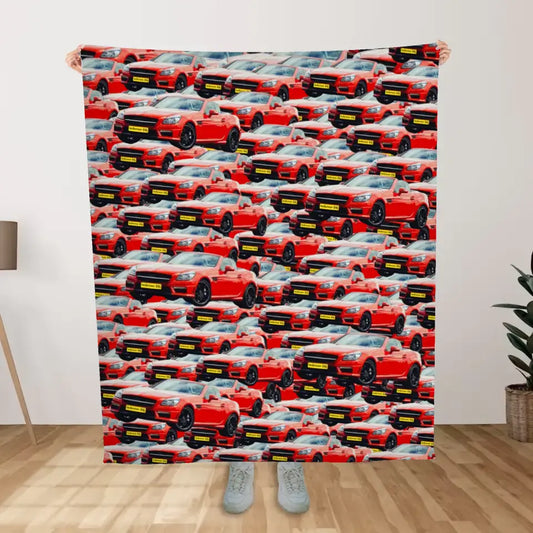 Gepersonaliseerde deken - Oneindig keer je auto - Voeg zelf een foto toe