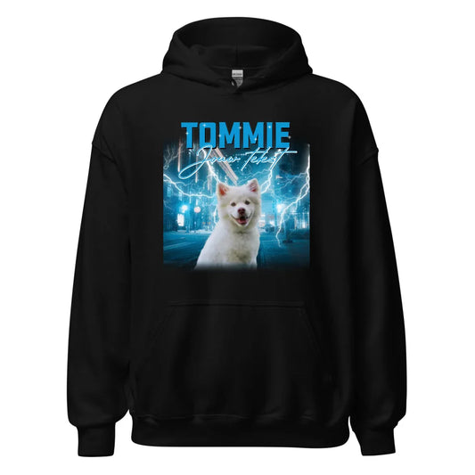 Gepersonaliseerde Retro Hoodie - Vintage Bootleg stijl - Voeg huisdieren en personen toe - Iedereen Blij