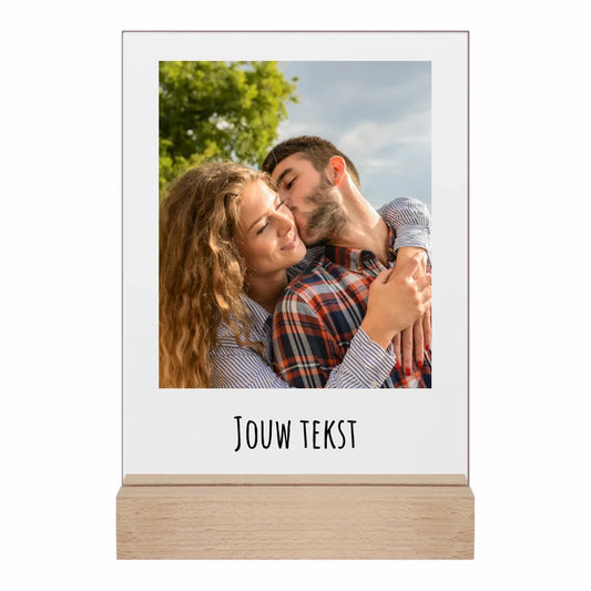 Acrylglas met eigen foto en tekst - Iedereen Blij