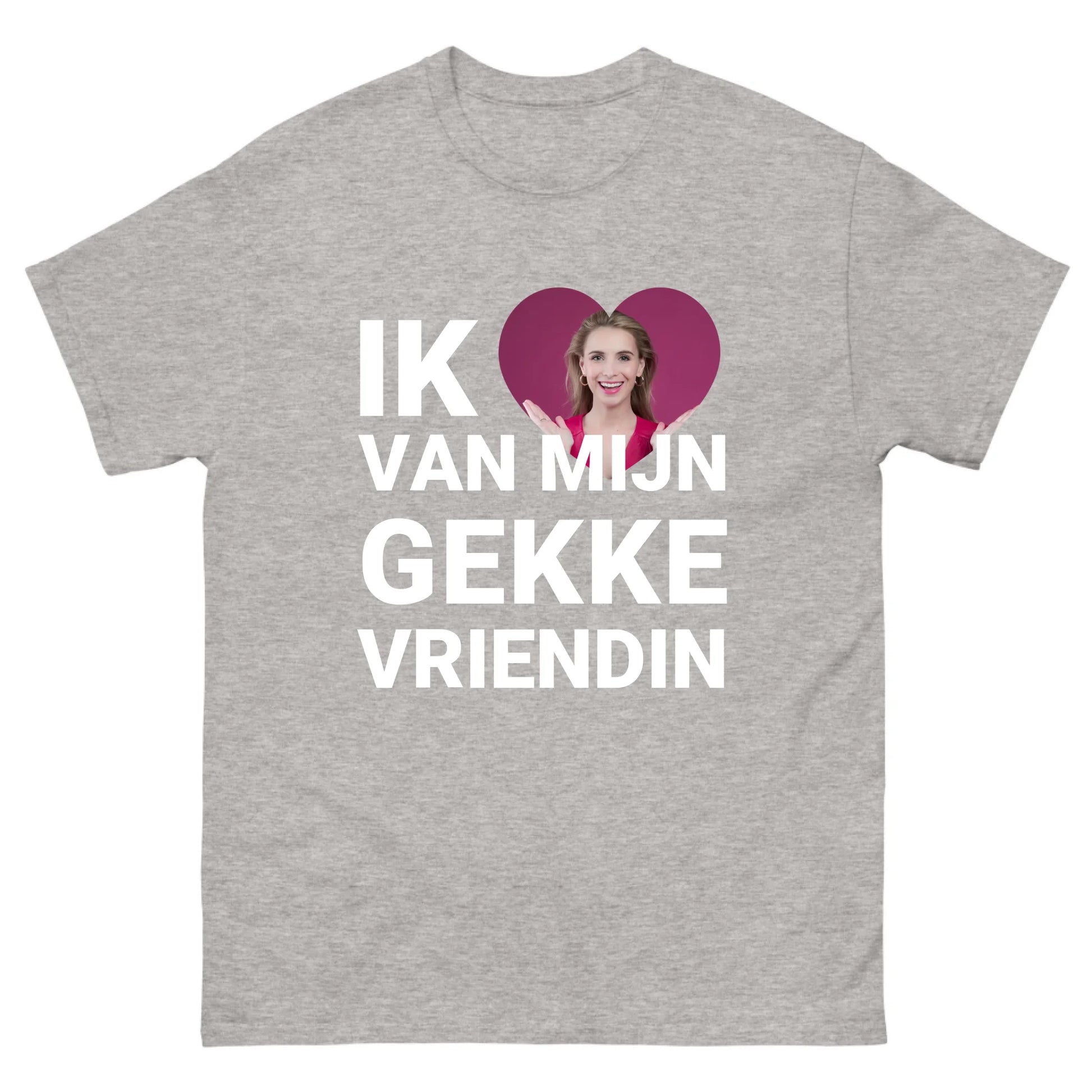 Gepersonaliseerd T-shirt - Ik hou van mijn gekke vriendin - Iedereen Blij