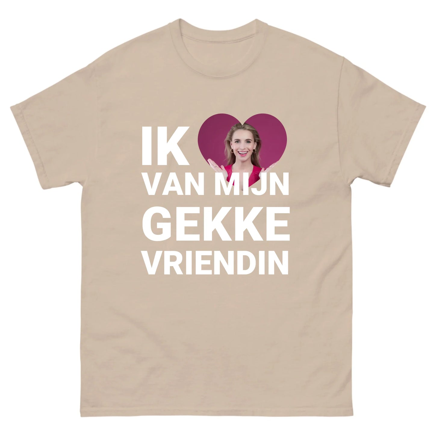 Gepersonaliseerd T-shirt - Ik hou van mijn gekke vriendin - Iedereen Blij