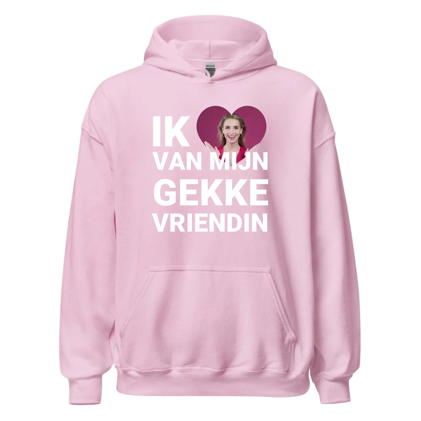 Gepersonaliseerde hoodie - Ik hou van mijn gekke vriendin - Iedereen Blij