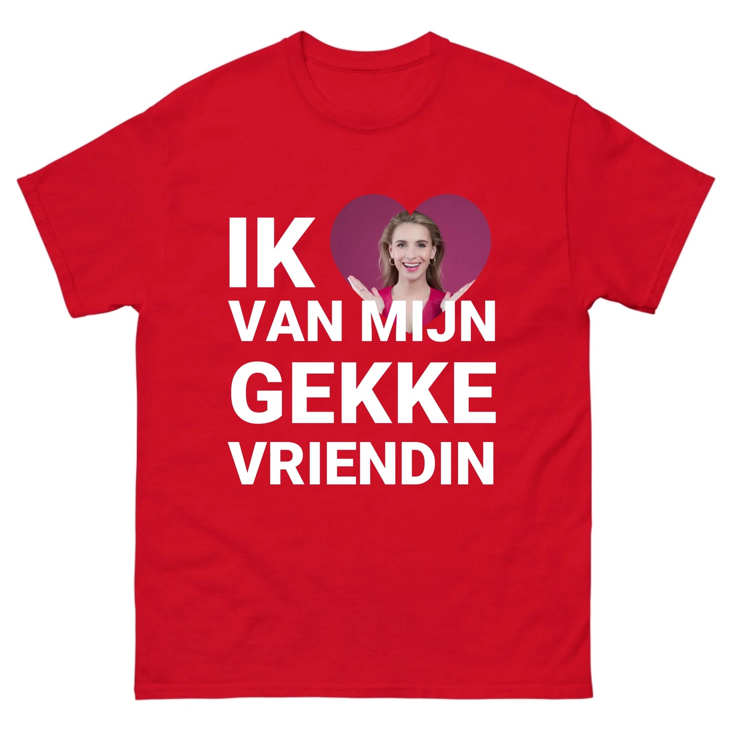 Gepersonaliseerd T-shirt - Ik hou van mijn gekke vriendin - Iedereen Blij
