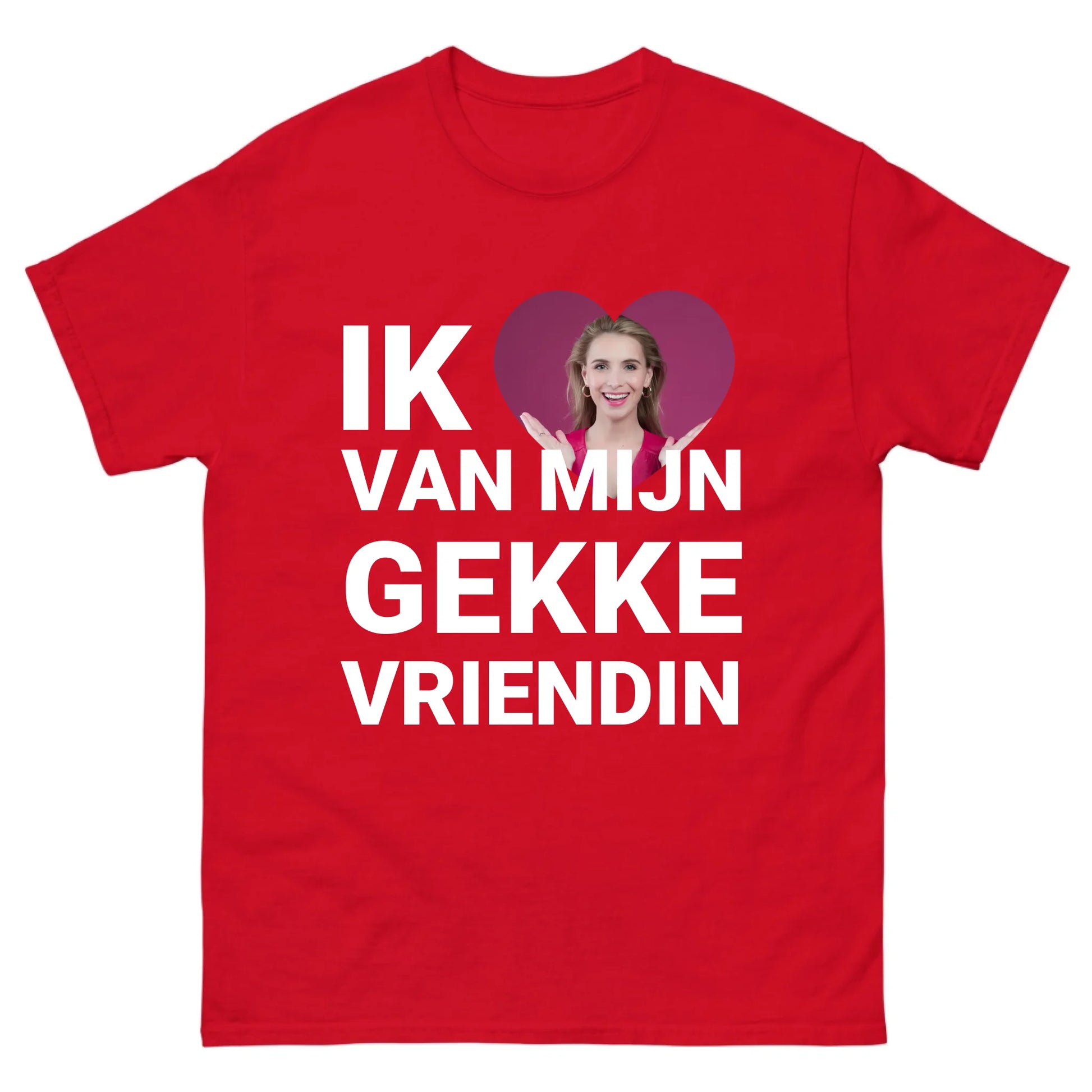 Gepersonaliseerd T-shirt - Ik hou van mijn gekke vriendin - Iedereen Blij