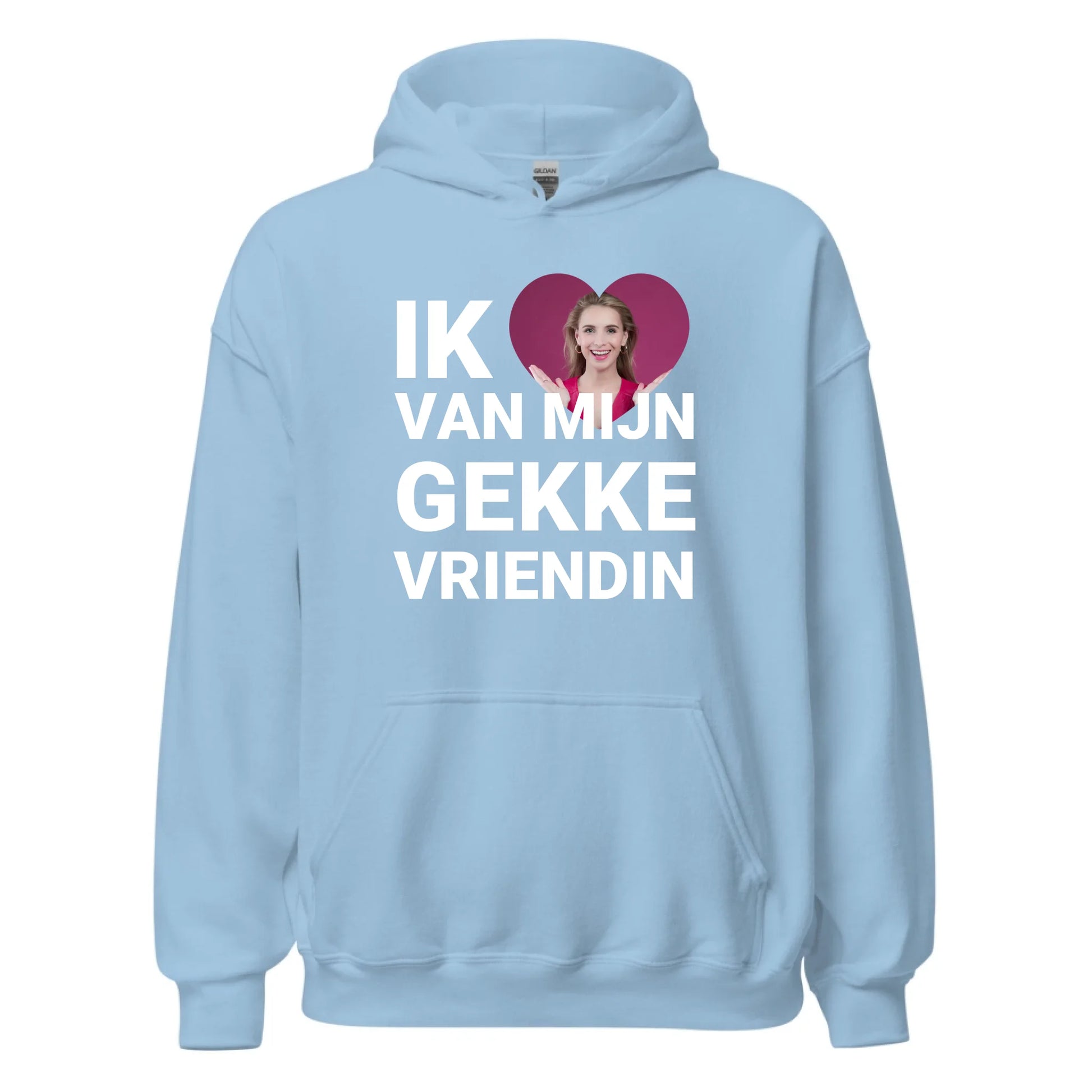 Gepersonaliseerde hoodie - Ik hou van mijn gekke vriendin - Iedereen Blij