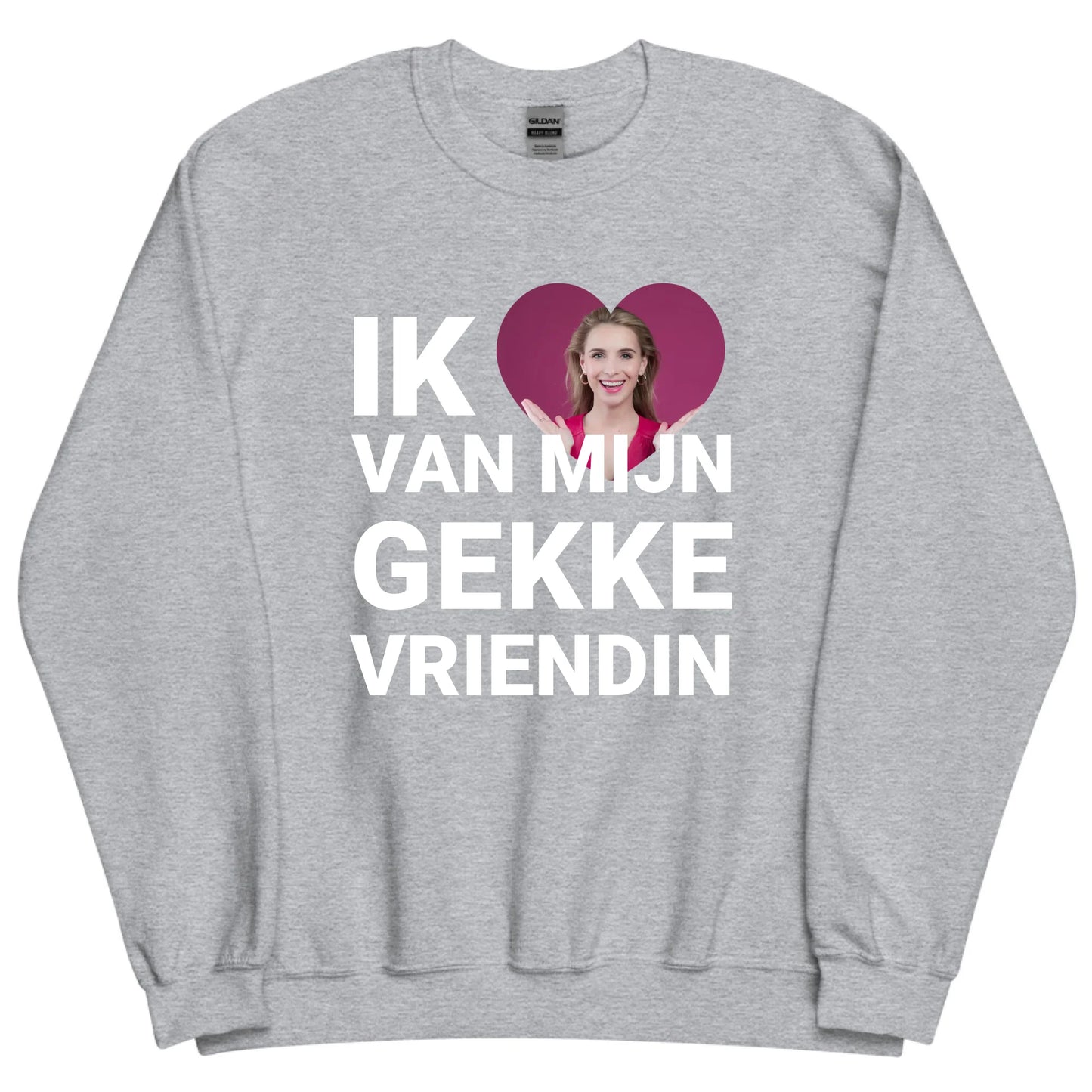 Gepersonaliseerde sweater - Ik hou van mijn gekke vriendin