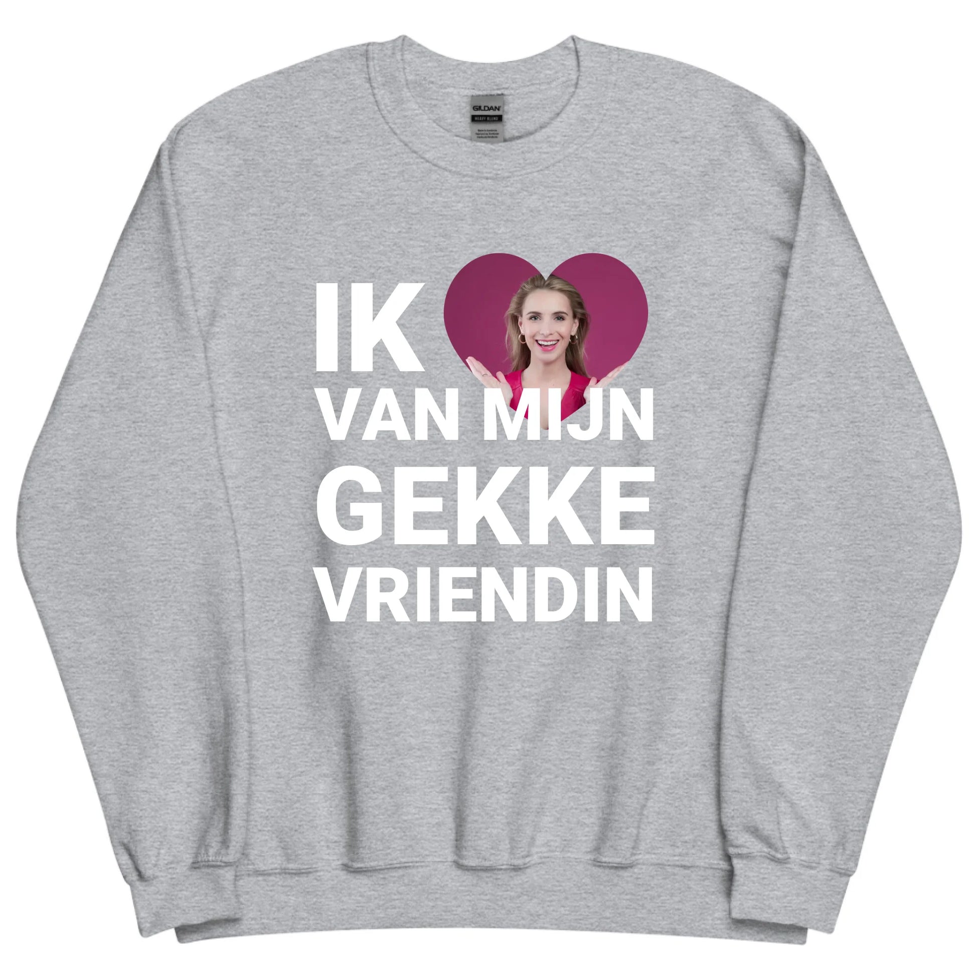 Gepersonaliseerde sweater - Ik hou van mijn gekke vriendin - Iedereen Blij