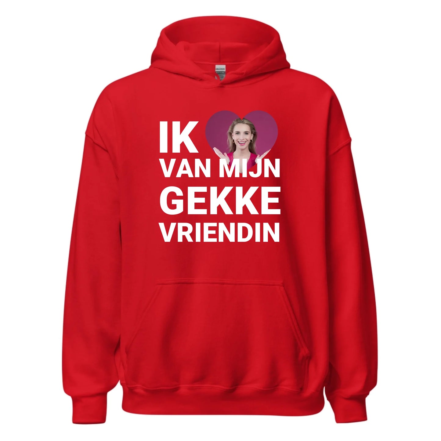 Gepersonaliseerde hoodie - Ik hou van mijn gekke vriendin - Iedereen Blij