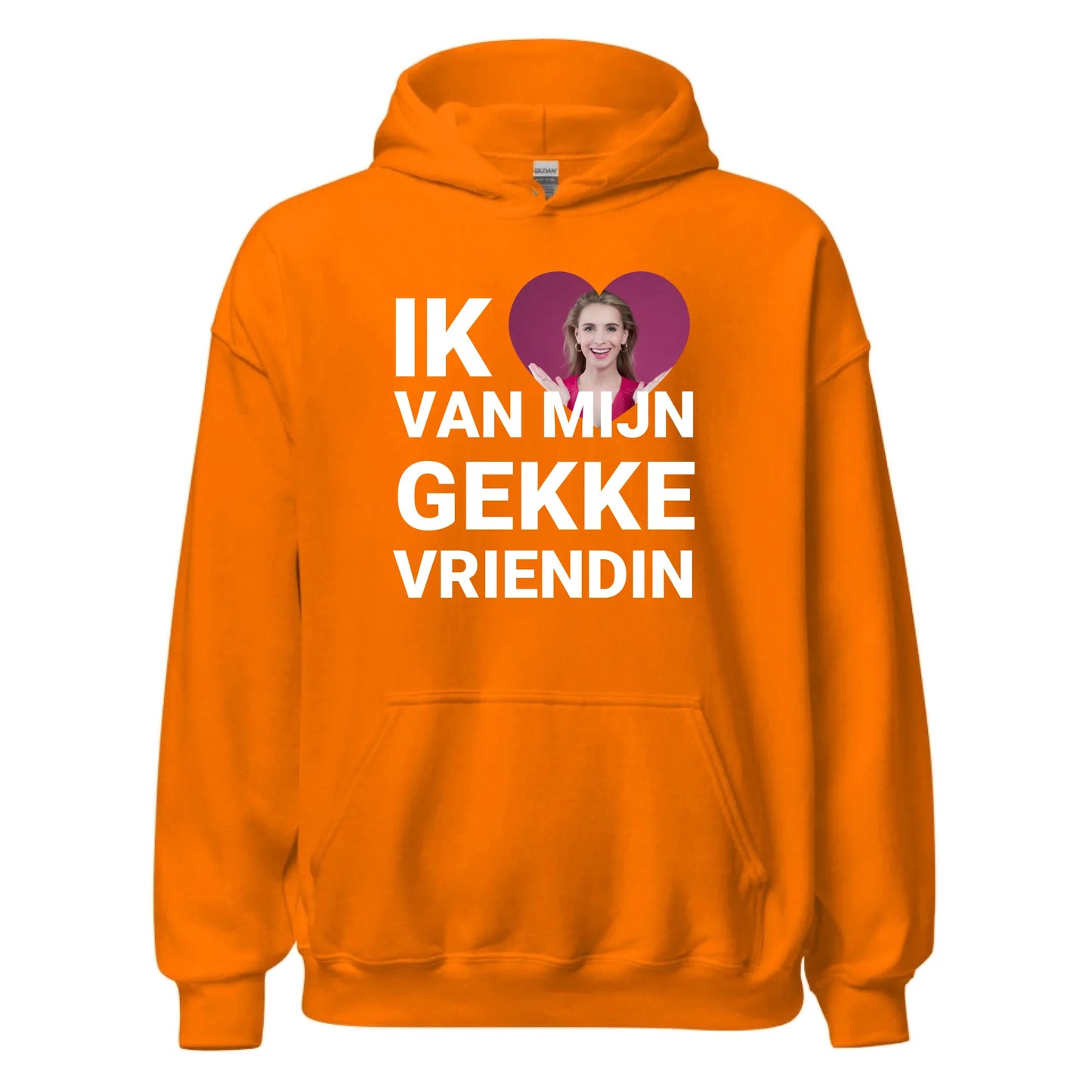 Gepersonaliseerde hoodie - Ik hou van mijn gekke vriendin - Iedereen Blij