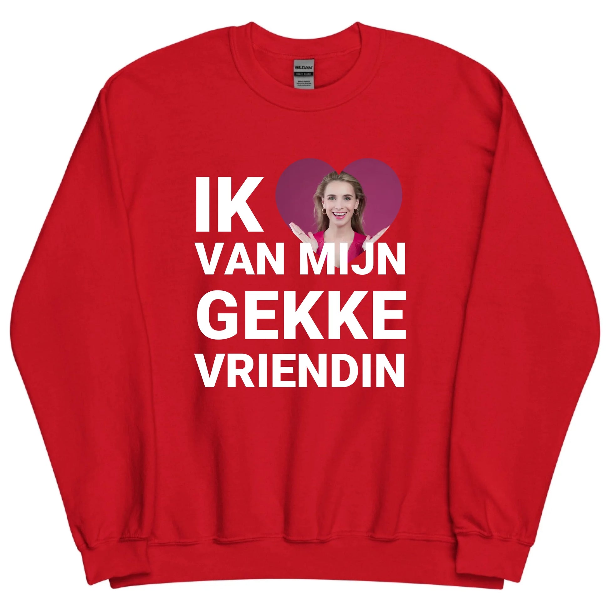 Gepersonaliseerde sweater - Ik hou van mijn gekke vriendin - Iedereen Blij