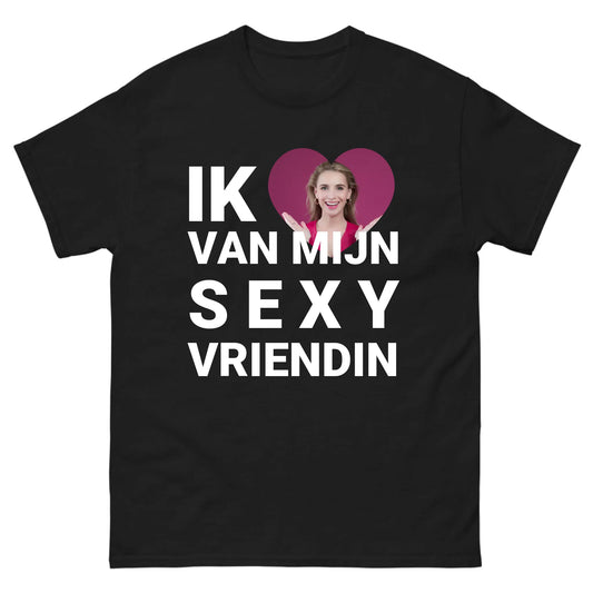 Gepersonaliseerd T-shirt - Ik hou van mijn sexy vriendin - Iedereen Blij