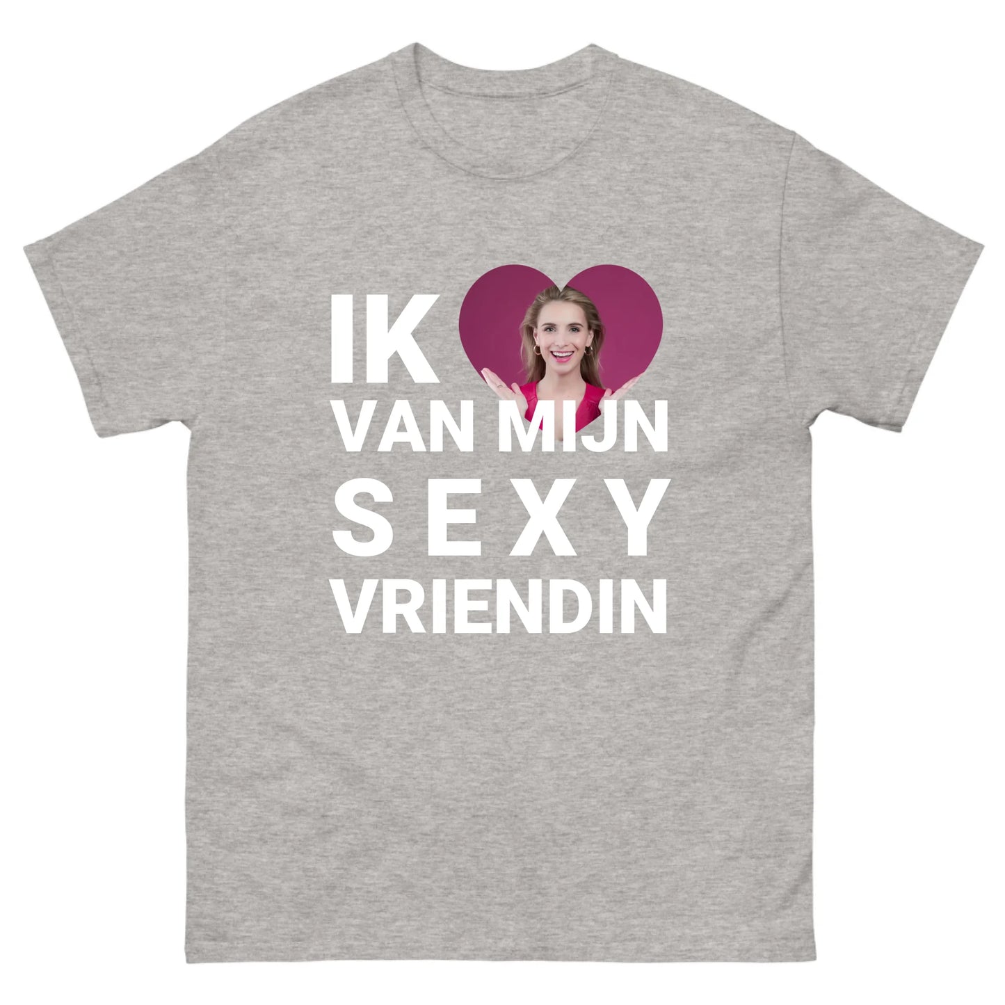 Gepersonaliseerd T-shirt - Ik hou van mijn sexy vriendin - Iedereen Blij