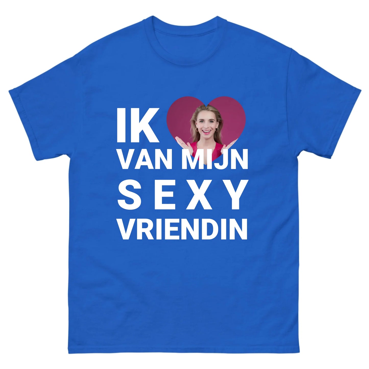 Gepersonaliseerd T-shirt - Ik hou van mijn sexy vriendin - Iedereen Blij