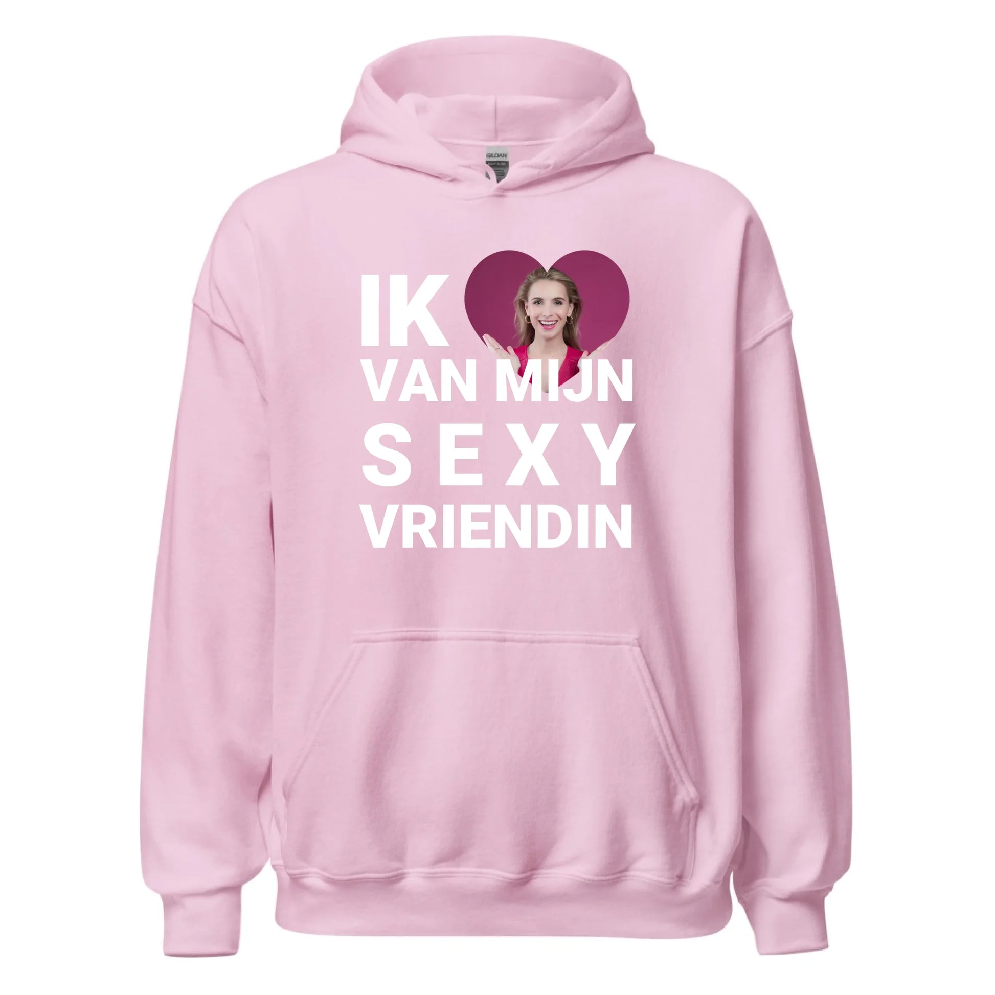 Gepersonaliseerde hoodie - Ik hou van mijn sexy vriendin - Iedereen Blij