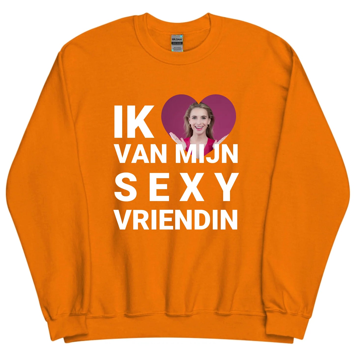 Gepersonaliseerde sweater - Ik hou van mijn sexy vriendin - Iedereen Blij