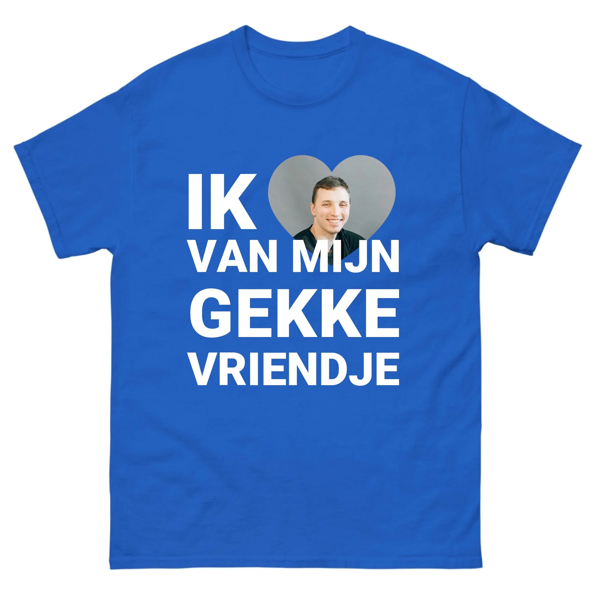 Gepersonaliseerd T-shirt - Ik hou van mijn gekke vriendje - Iedereen Blij