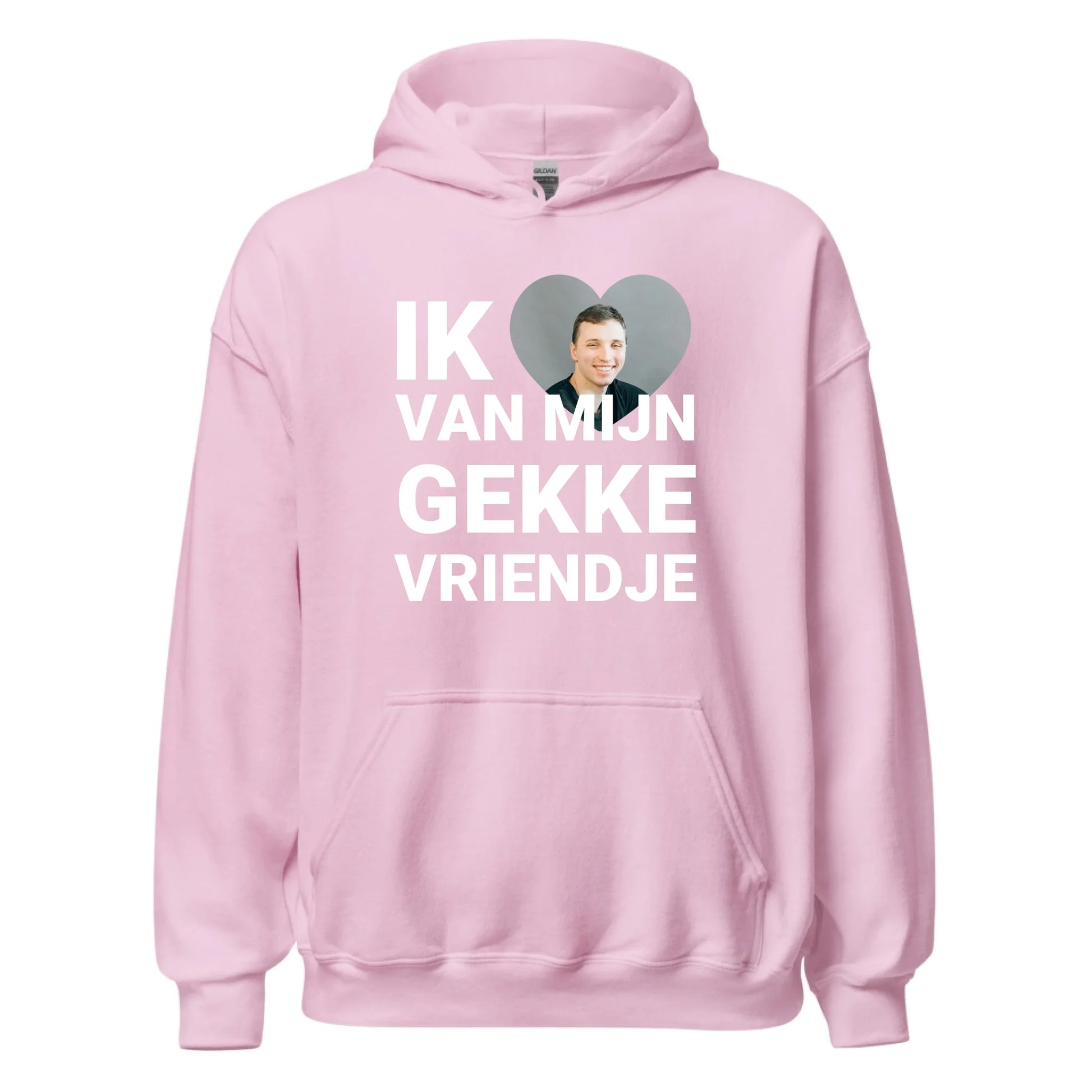 Gepersonaliseerde hoodie - Ik hou van mijn gekke vriendje - Iedereen Blij