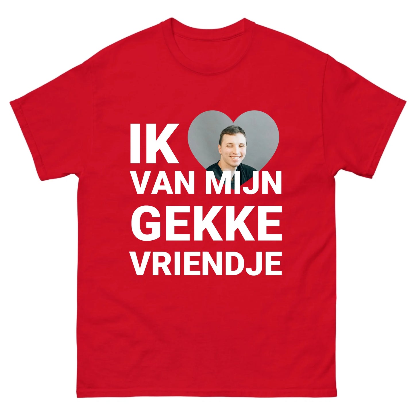 Gepersonaliseerd T-shirt - Ik hou van mijn gekke vriendje - Iedereen Blij