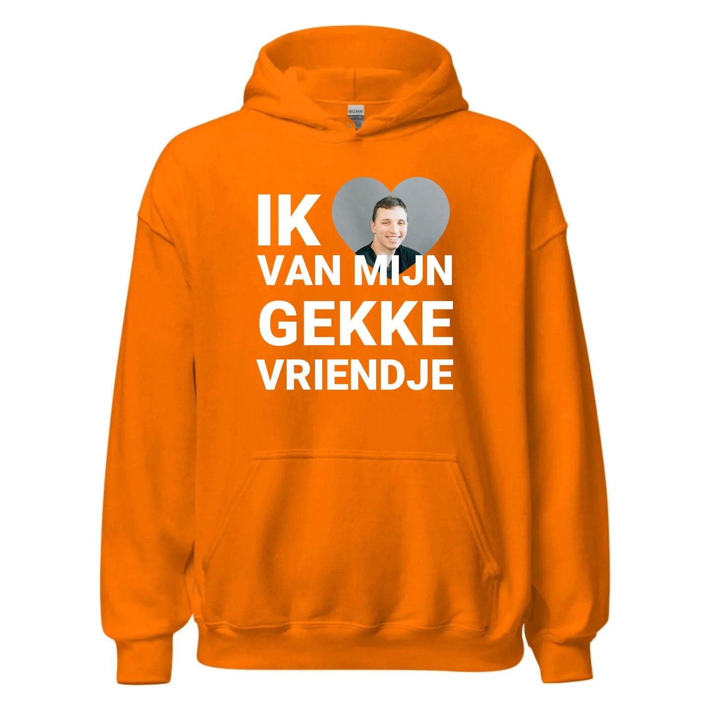 Gepersonaliseerde hoodie - Ik hou van mijn gekke vriendje - Iedereen Blij