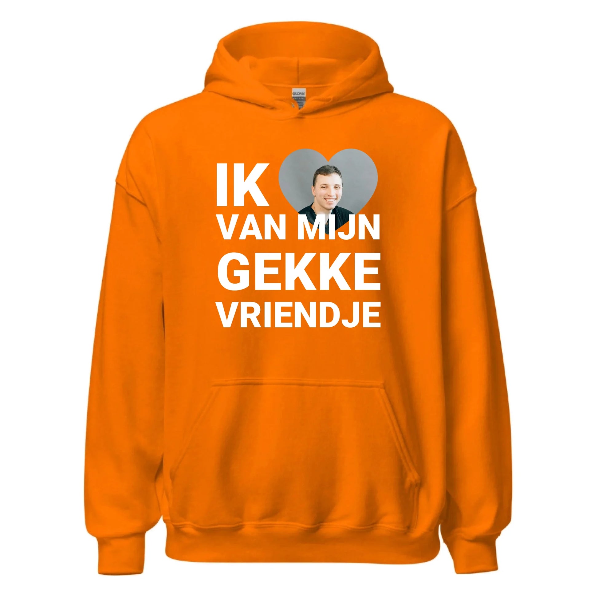 Gepersonaliseerde hoodie - Ik hou van mijn gekke vriendje - Iedereen Blij
