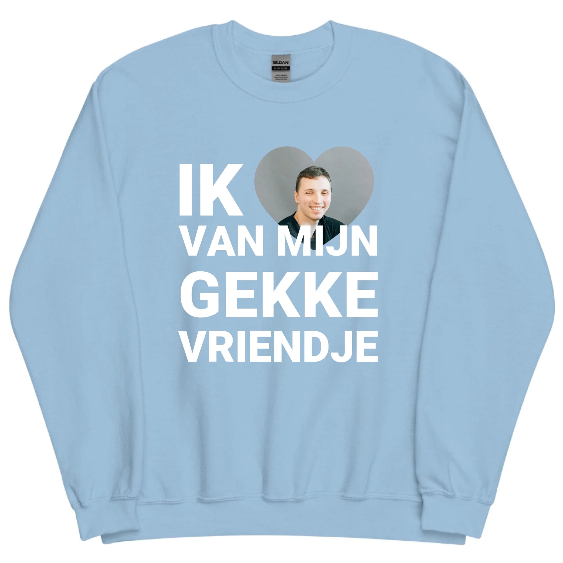 Gepersonaliseerde sweater - Ik hou van mijn gekke vriendje - Iedereen Blij