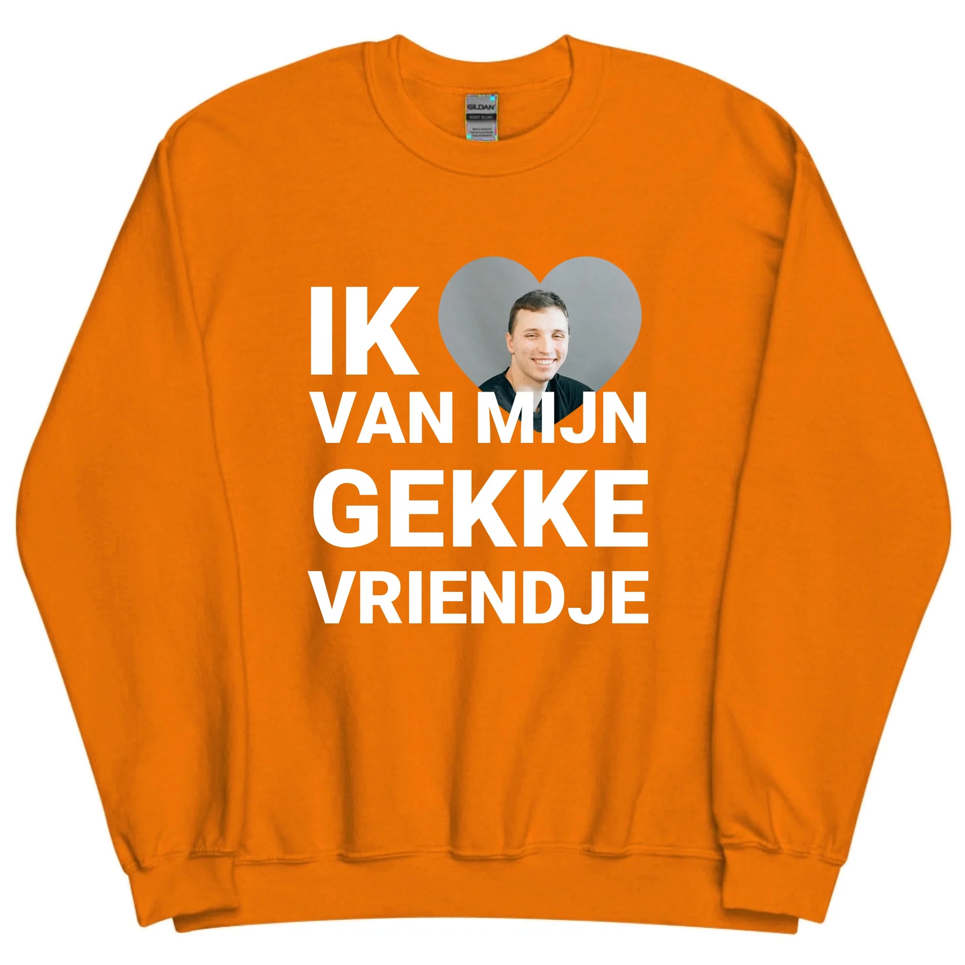 Gepersonaliseerde sweater - Ik hou van mijn gekke vriendje - Iedereen Blij