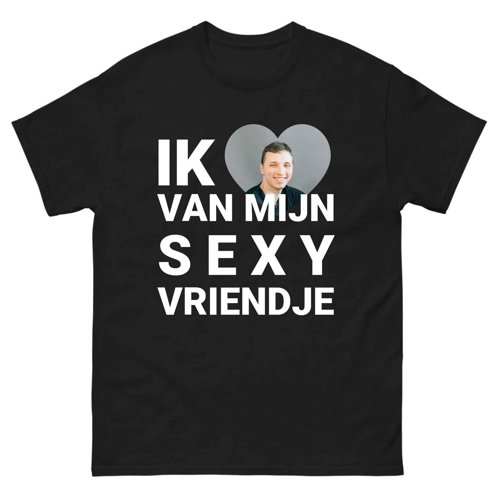 Gepersonaliseerd T-shirt - Ik hou van mijn sexy vriendje - Iedereen Blij