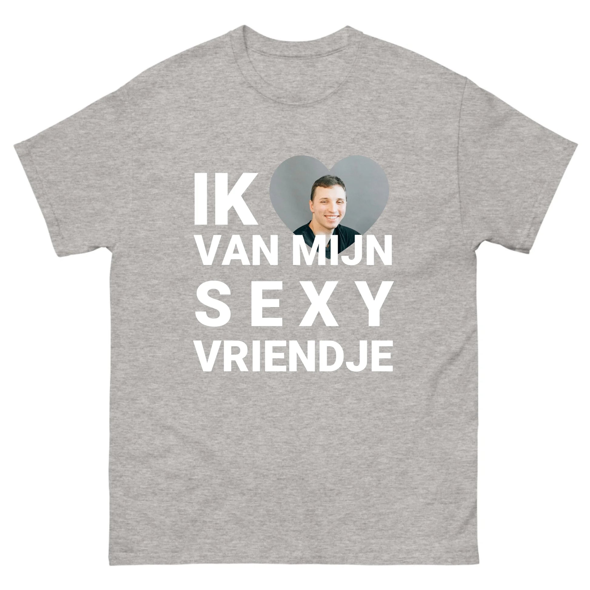 Gepersonaliseerd T-shirt - Ik hou van mijn sexy vriendje - Iedereen Blij