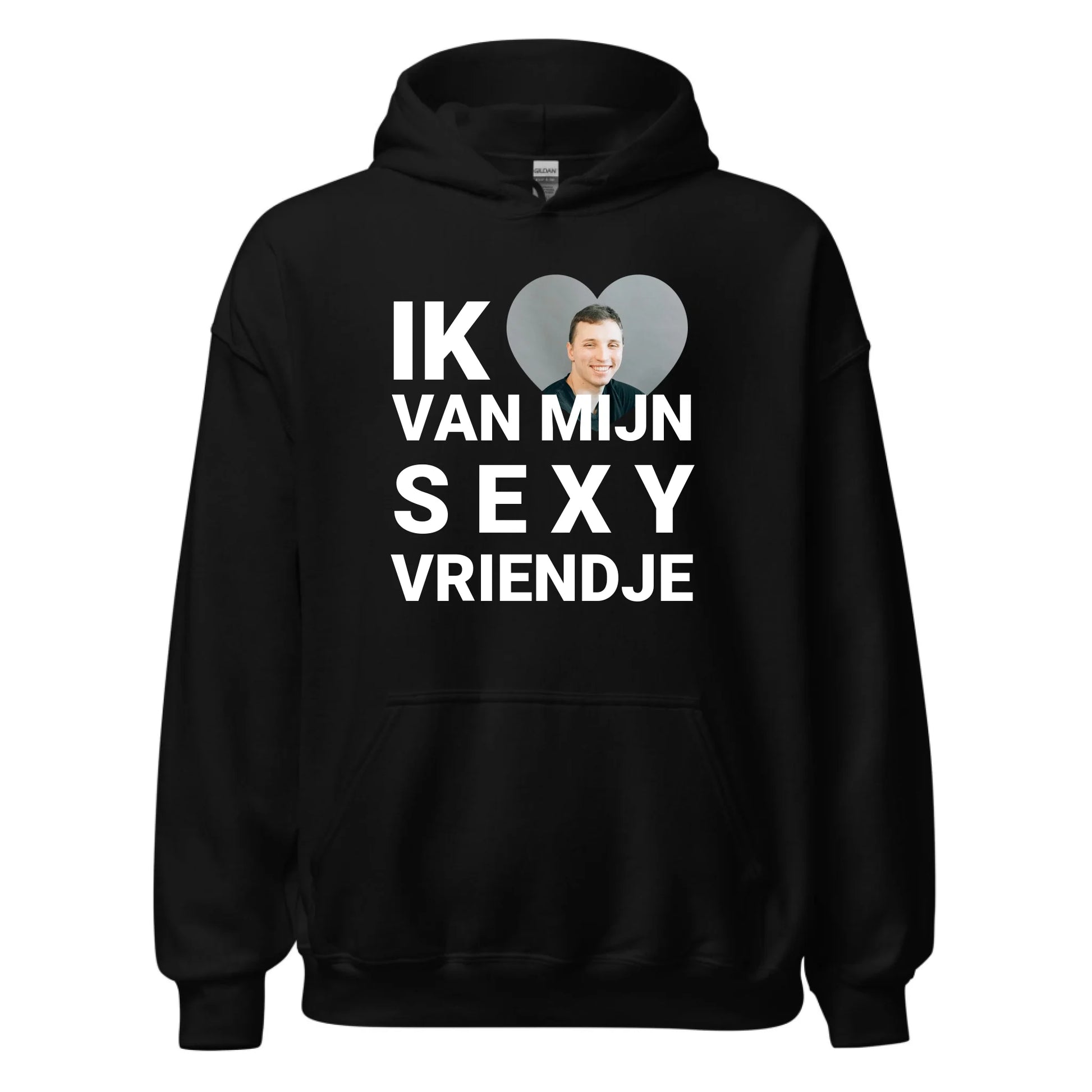 Gepersonaliseerde hoodie - Ik hou van mijn sexy vriendje - Iedereen Blij