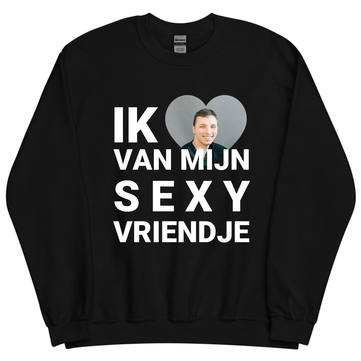 Gepersonaliseerde sweater - Ik hou van mijn sexy vriendje - Iedereen Blij